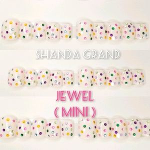 Lux Press-On Nail Set( Mini Square Shape)